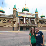Gerri and Kathryn in front of the Corn Palace!