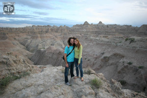 Gerri and Phil in the Badlands.